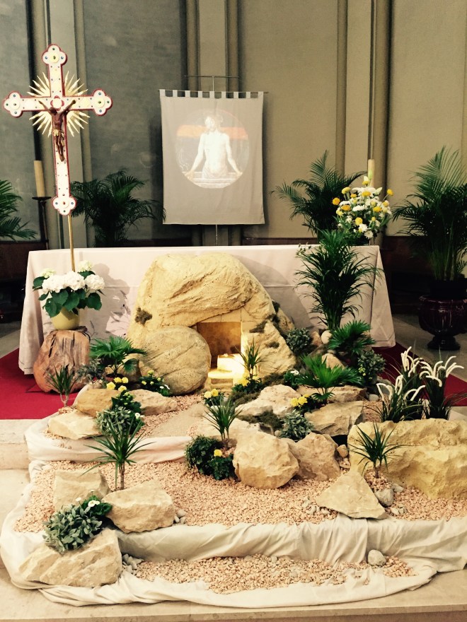 The Easter Garden in all its glory