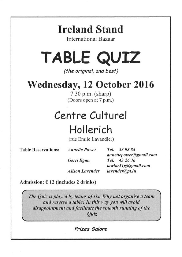 Table quiz