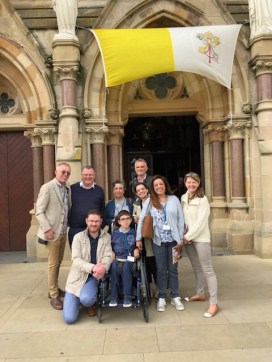 Fr Ed & co. at Clonard Monastery, Belfast